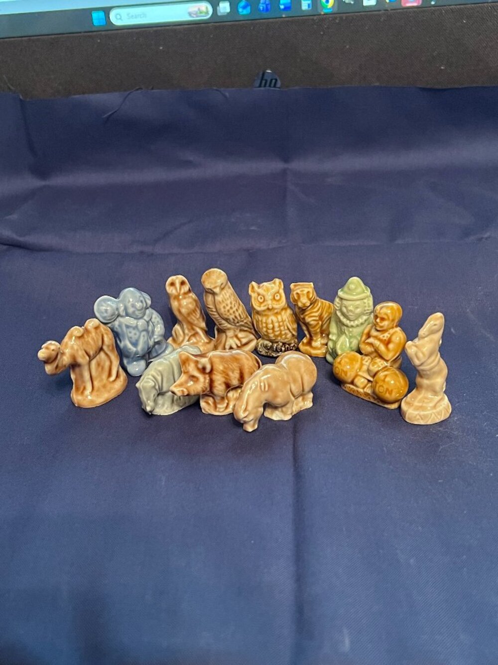 Lot of 12 Vintage Wade Whimsies Ceramic Figurines